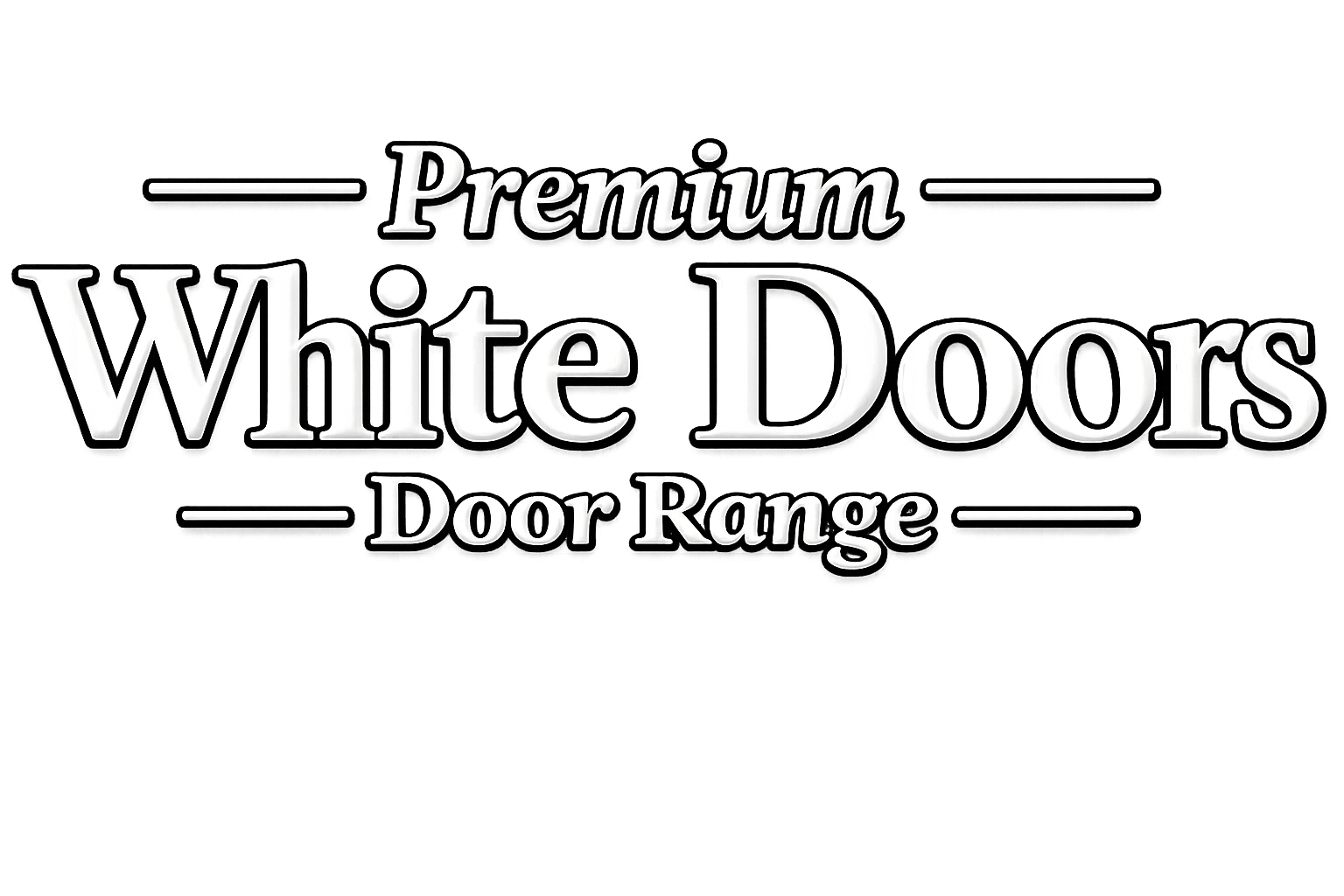Premium White Door heading