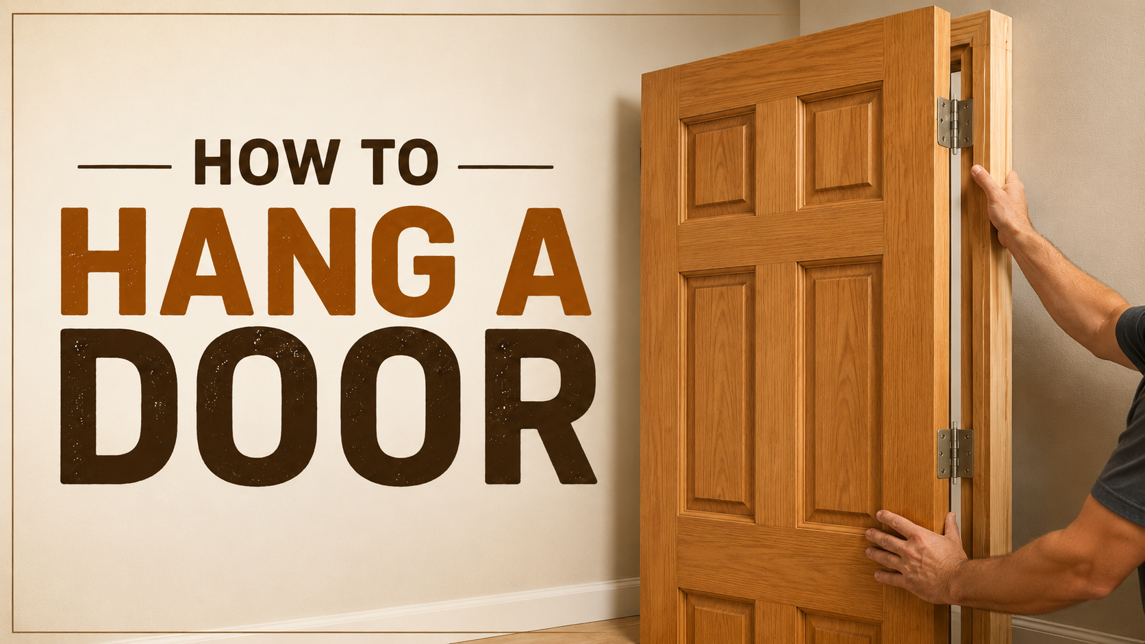how to hang a door